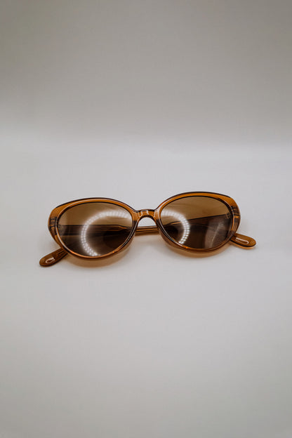 Brown Cat-Eye Sunglasses
