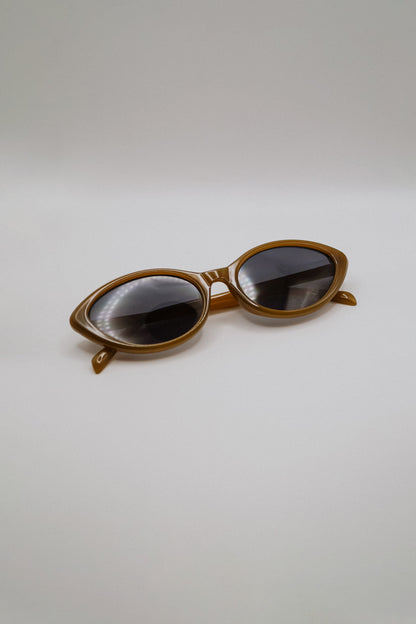 Green Oval Sunglasses