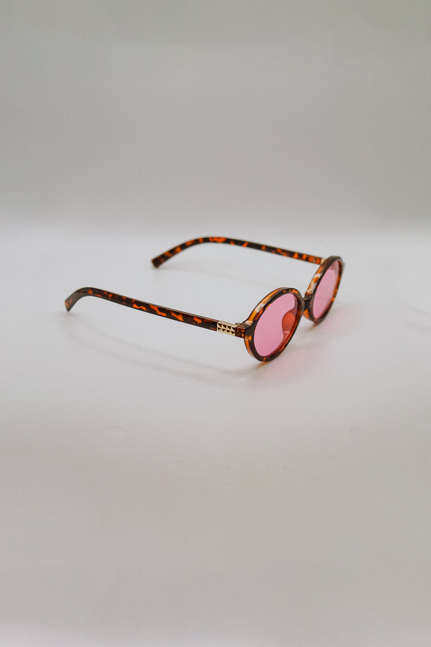 Pink Oval Sunglasses