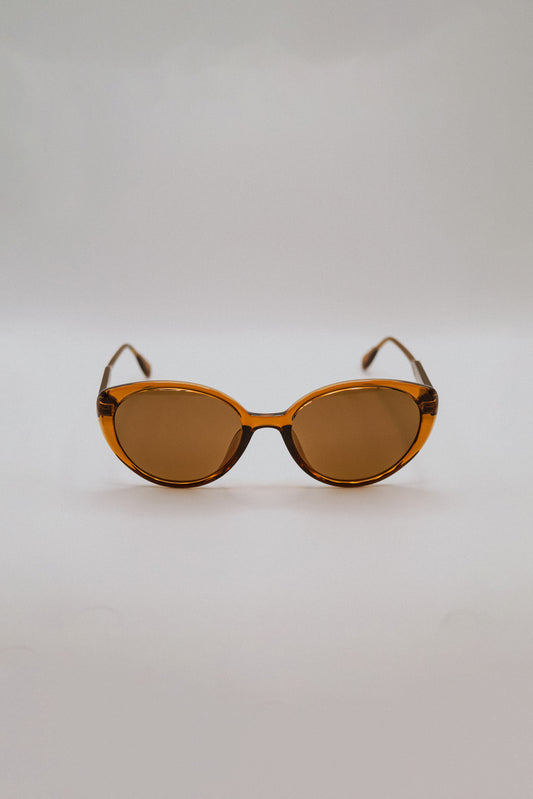 Brown Cat-Eye Sunglasses