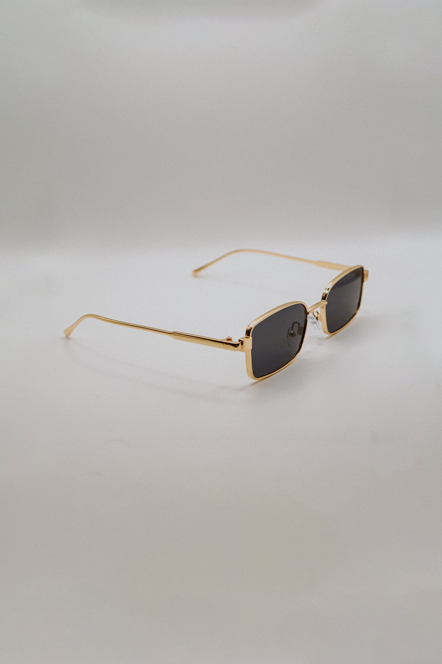 Gold Rectangle Sunglasses