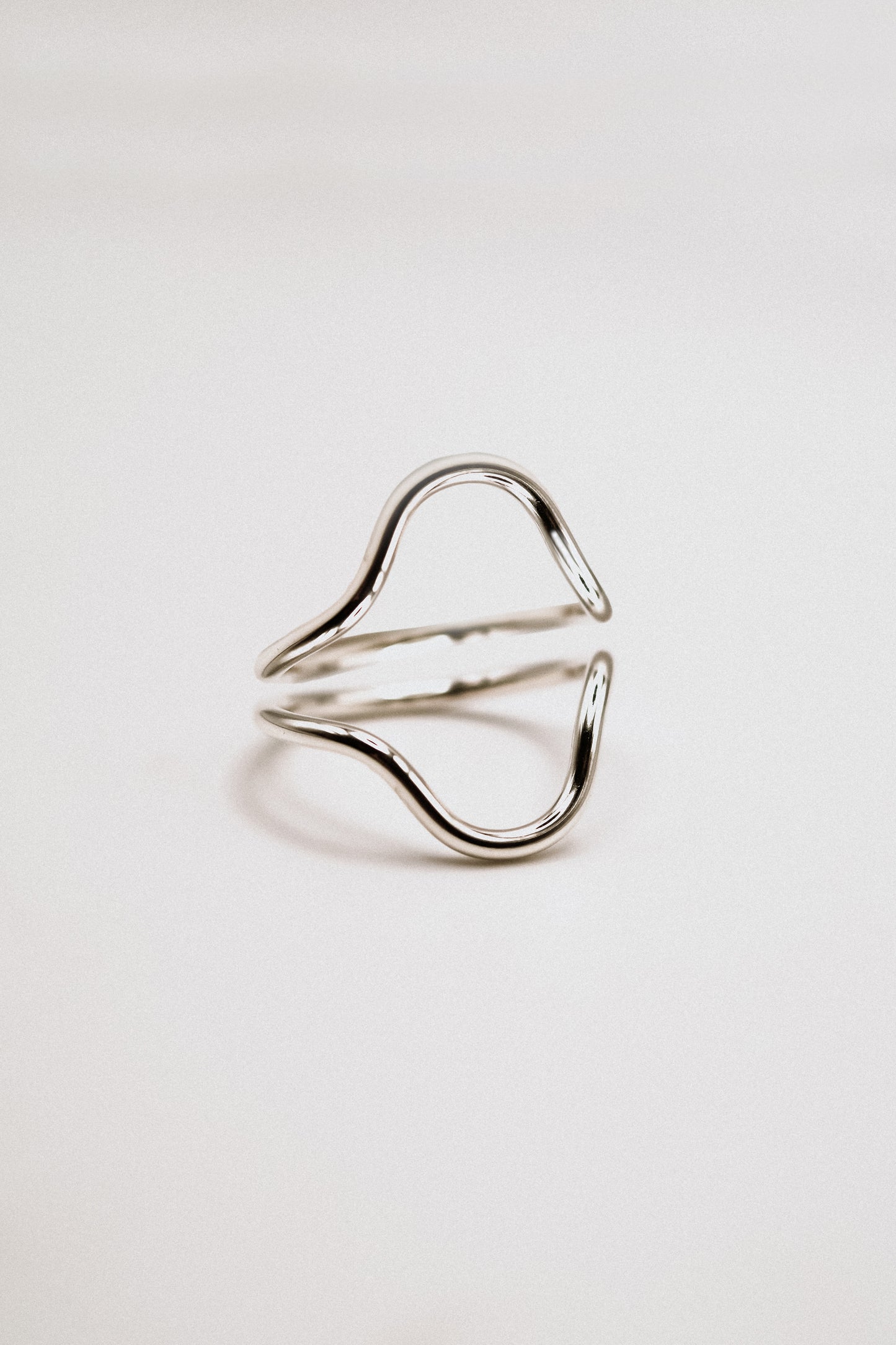 Arc Set of 2 Stacking Rings in Gold, Rose Gold or Silver
