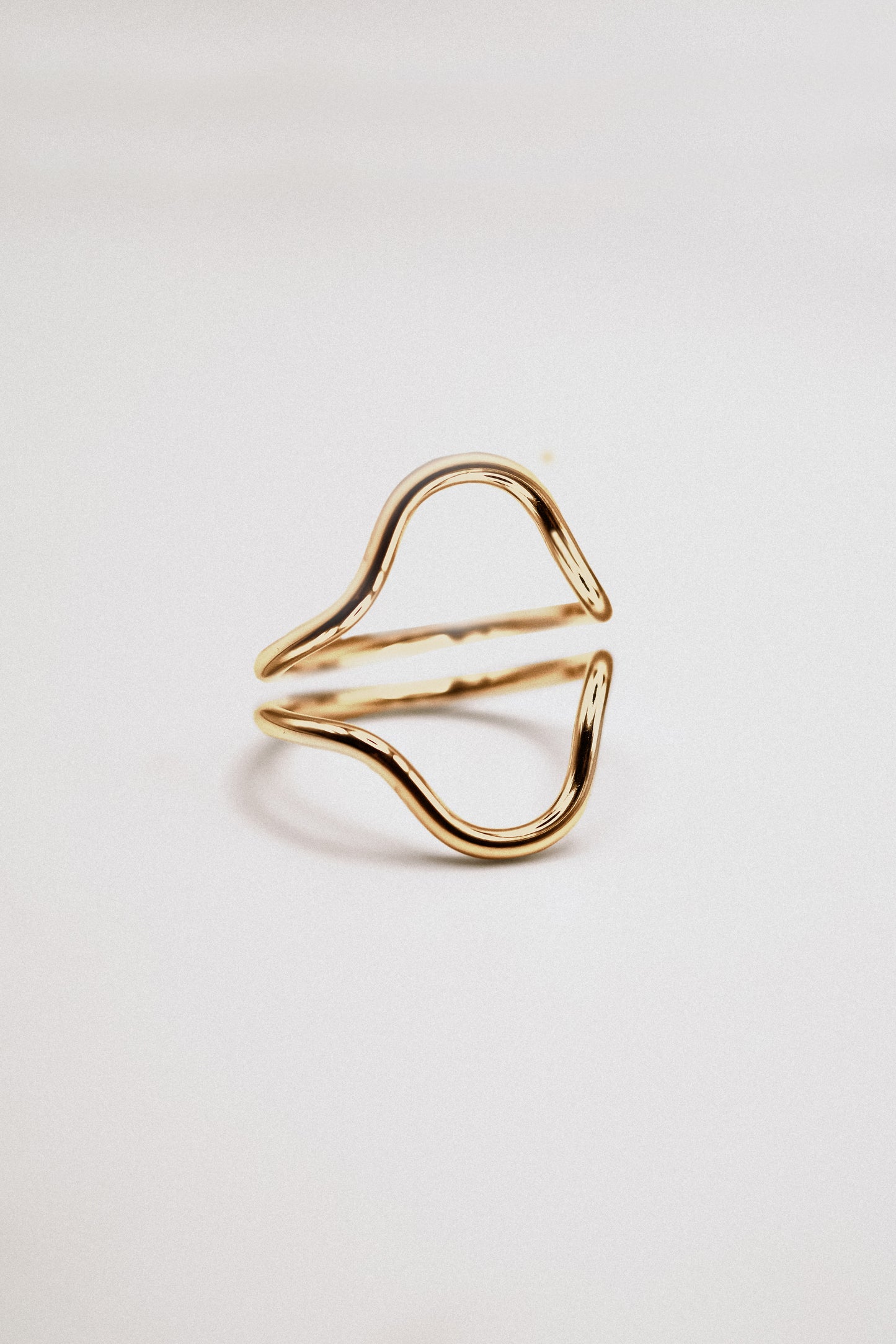Arc Set of 2 Stacking Rings in Gold, Rose Gold or Silver