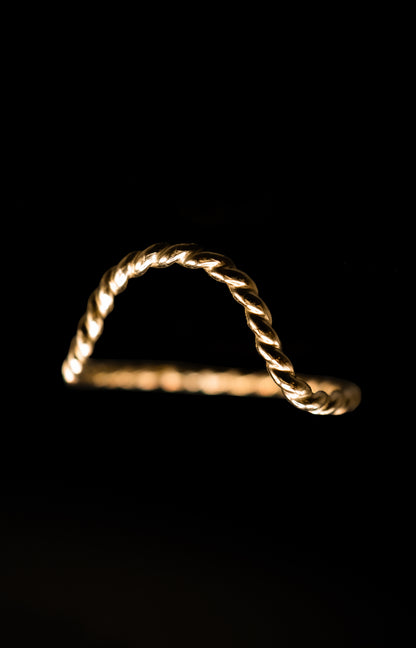 Twist Arc Ring, 14K Gold Fill