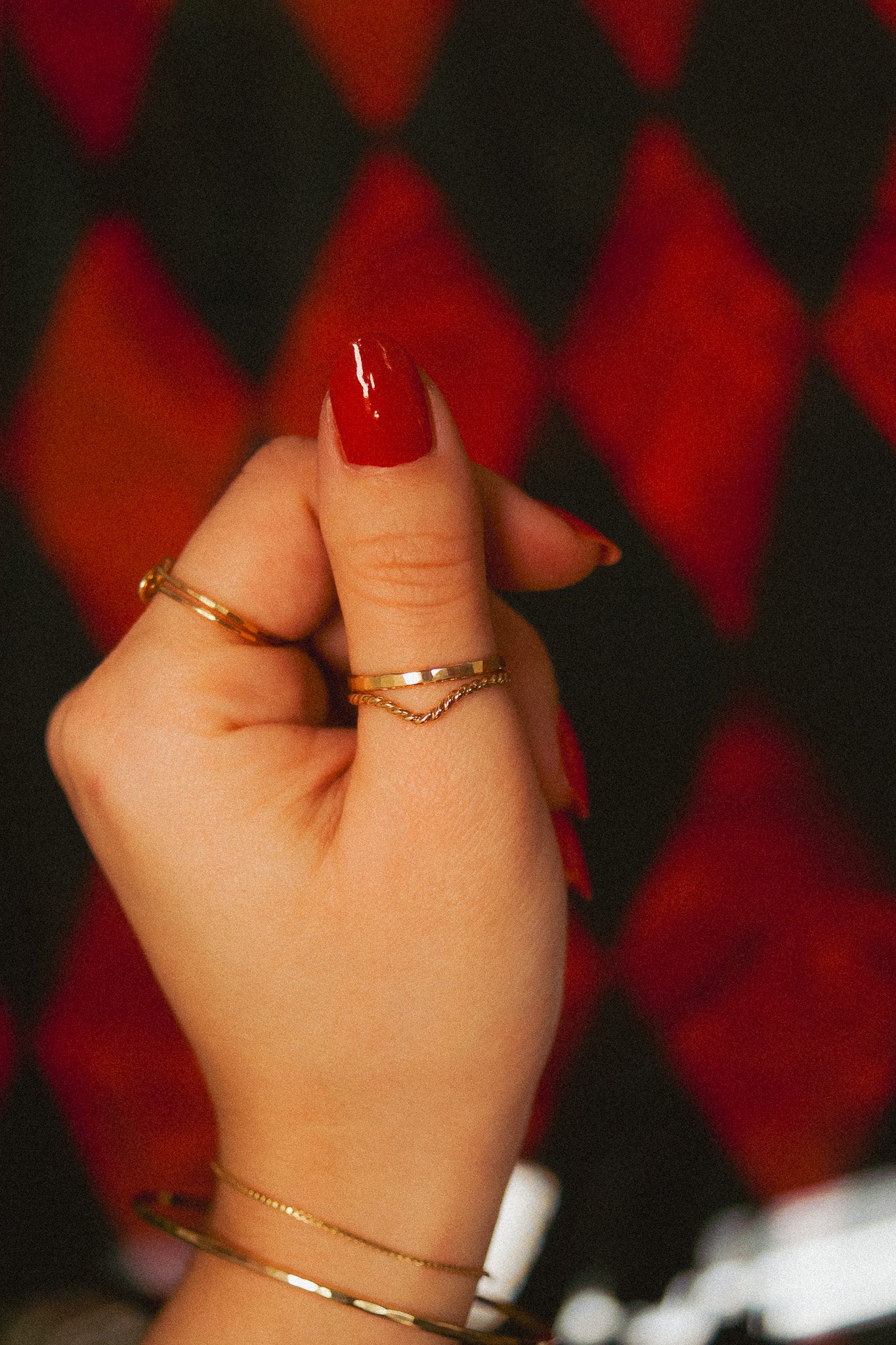 Twist Teardrop Ring, 14K Gold Fill