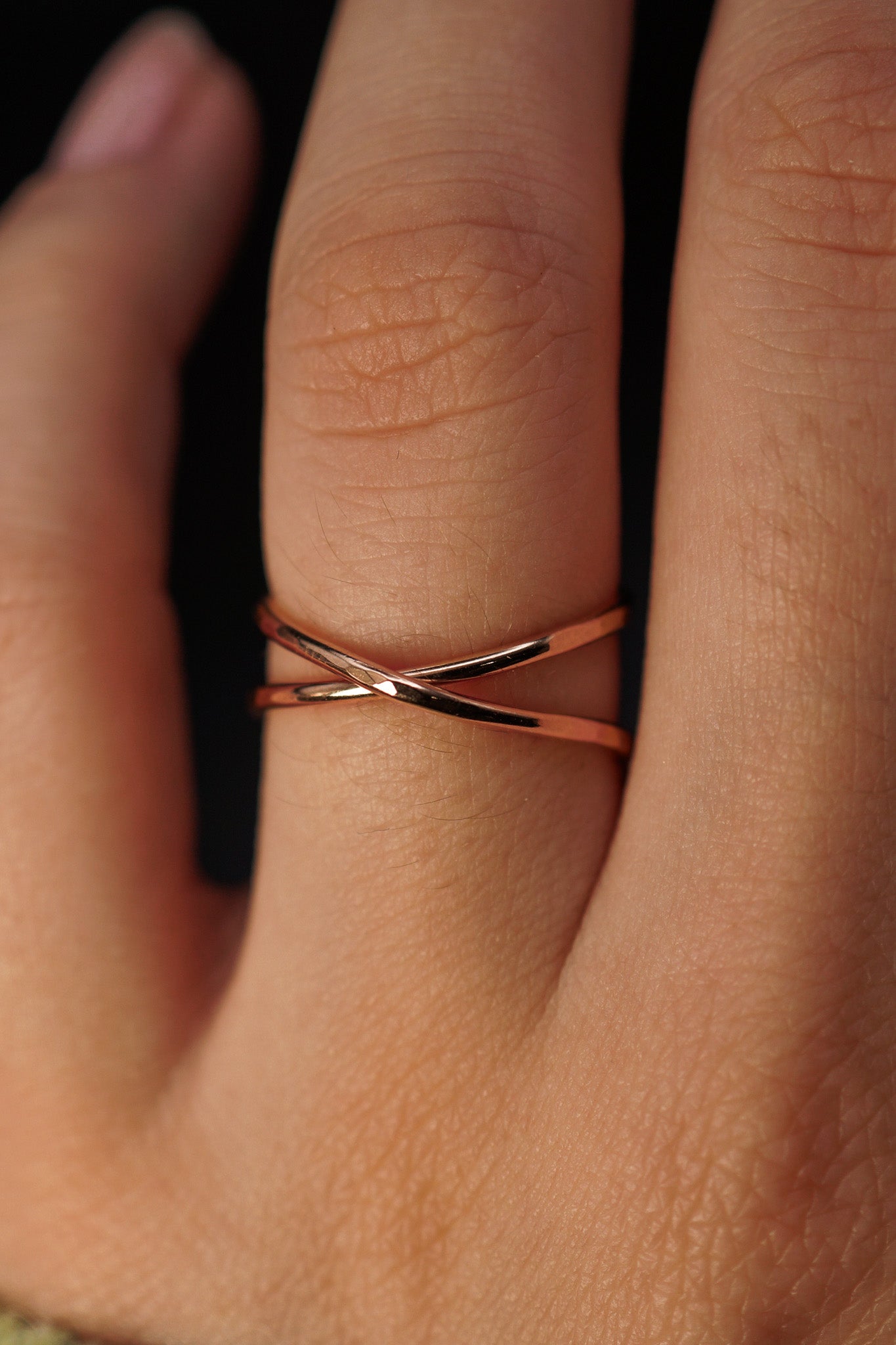 X-Ring, 14K Rose Gold Fill