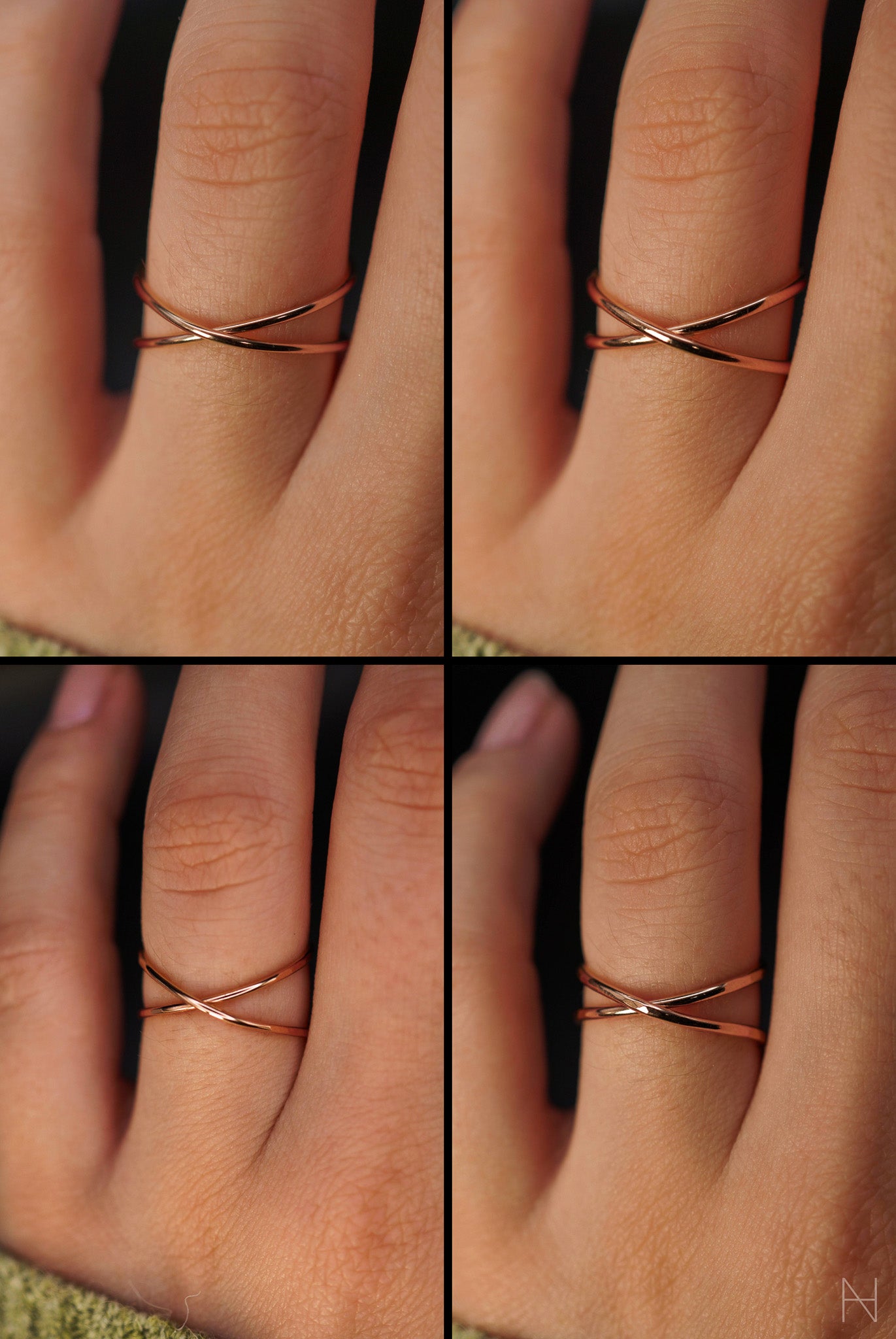 X-Ring, 14K Rose Gold Fill