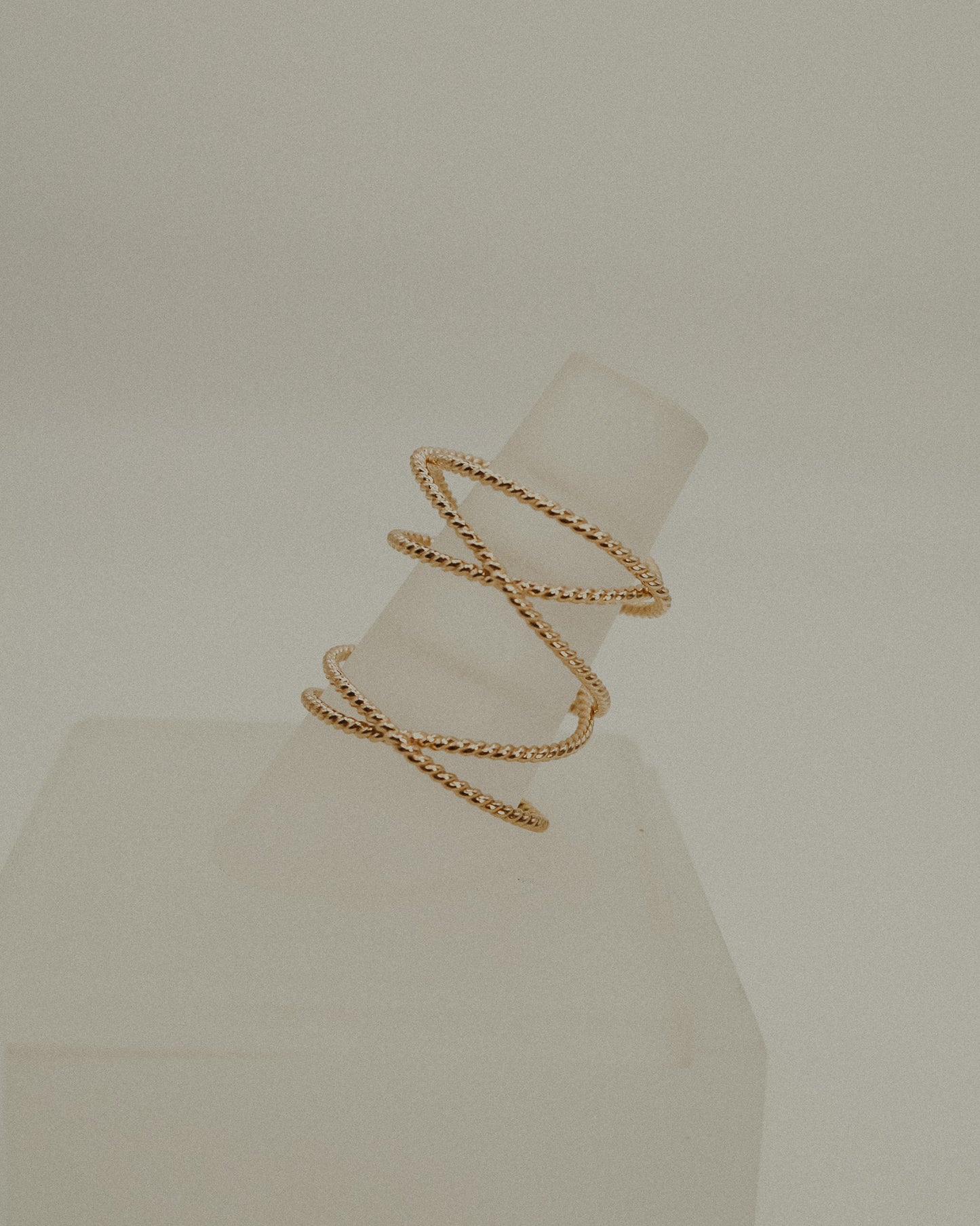 Extra Large Twist Wraparound Ring, 14K Gold Fill