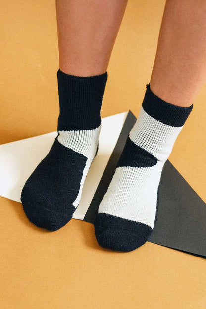 Color Blocked Cozy Crew Socks