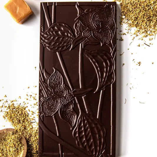 Fennel Pollen Caramel Chocolate Bar