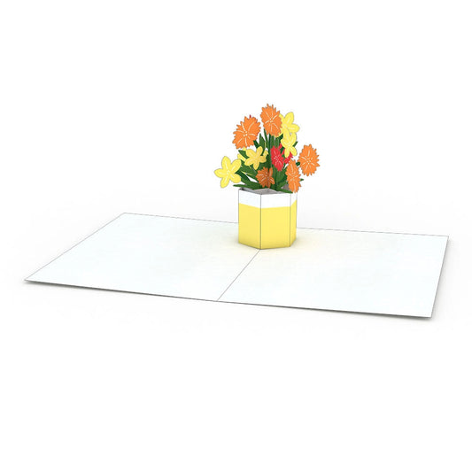 Yellow Bouquet Pop Up Card