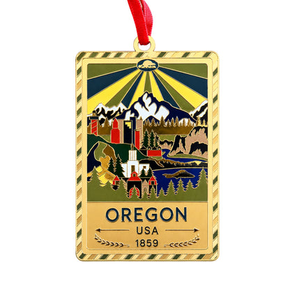 Oregon State Hanging Ornament