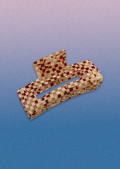 Checkered Hair Claws