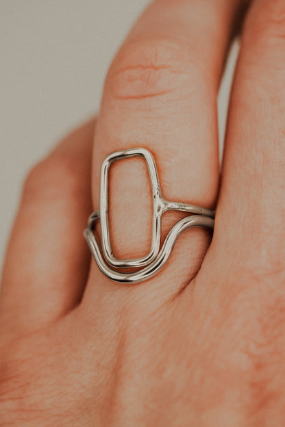 Arc Ring, Sterling Silver