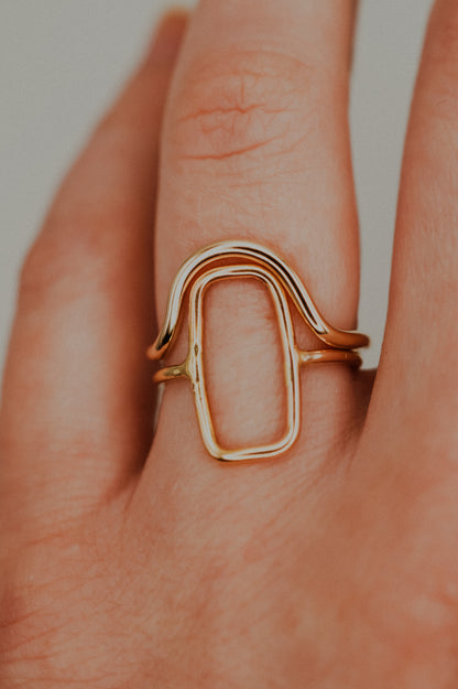 Arc Ring, 14K Gold Fill