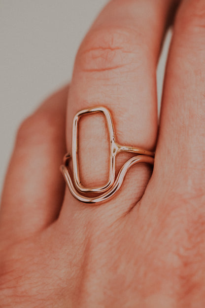 Arc Ring, 14K Rose Gold Fill