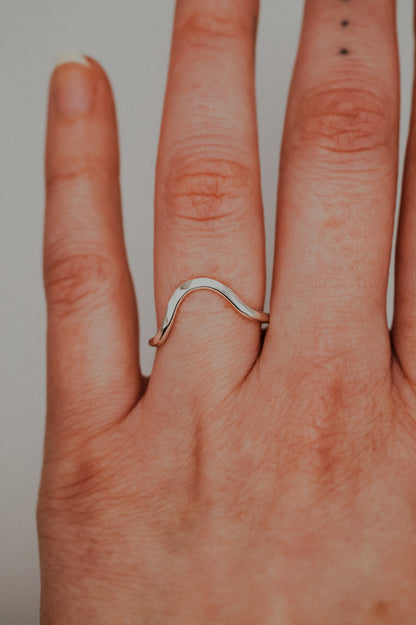 Arc Ring, Sterling Silver