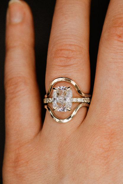 Arc Set of 2 Stacking Rings in Gold, Rose Gold or Silver
