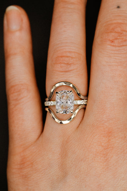 Arc Set of 2 Stacking Rings in Gold, Rose Gold or Silver