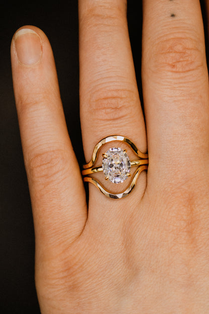 Arc Set of 2 Stacking Rings in Gold, Rose Gold or Silver