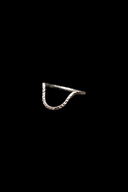 Sparkle Arc Ring, Sterling Silver