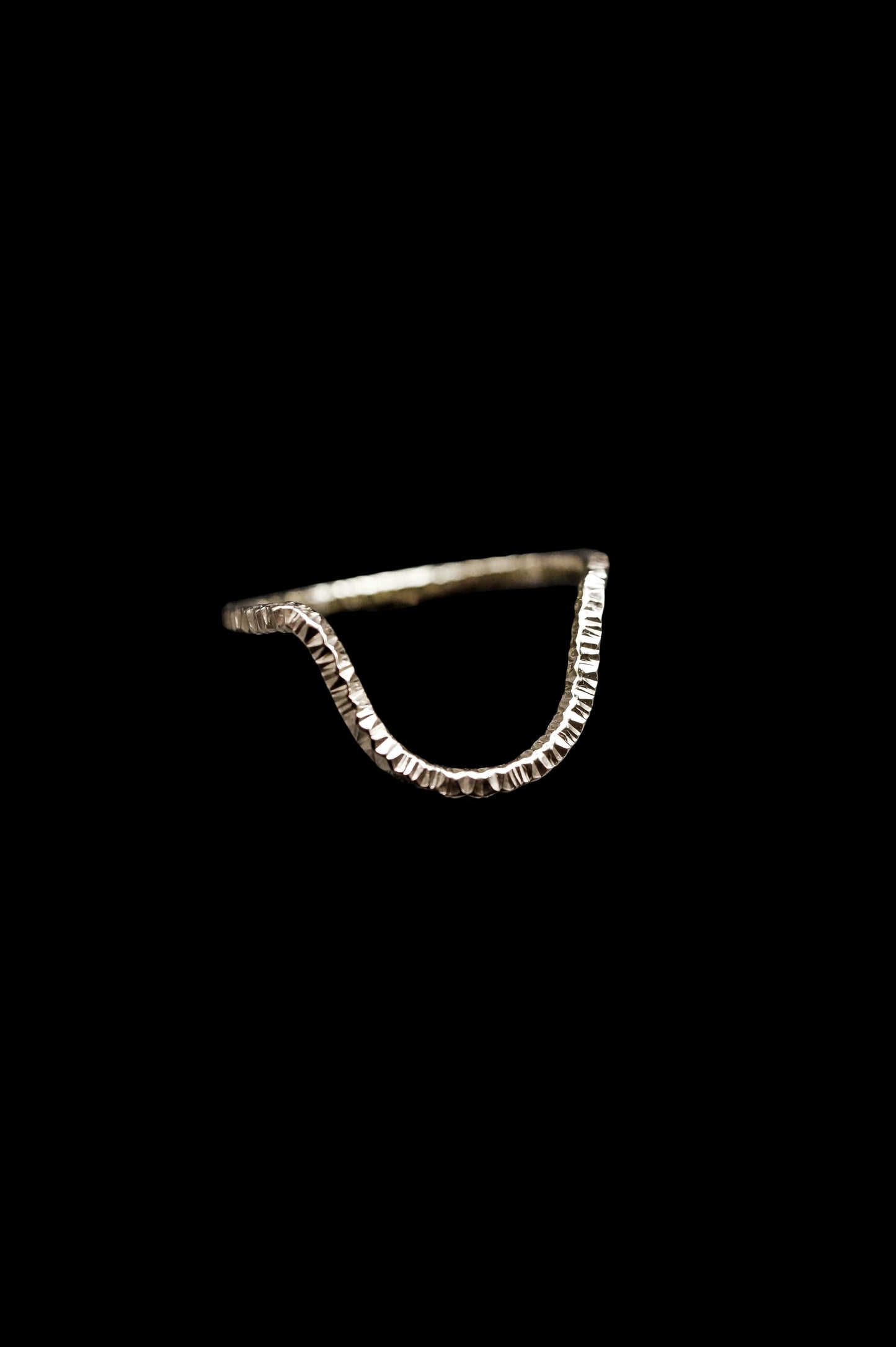 Sparkle Arc Ring, Sterling Silver
