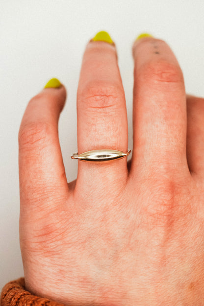 Baguette Spinner Ring, Sterling Silver