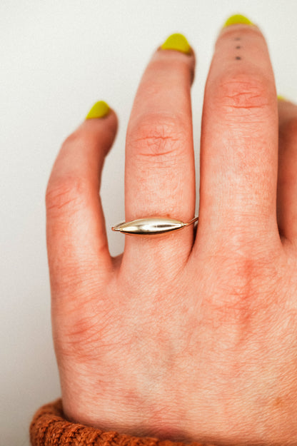 Baguette Spinner Ring, Sterling Silver