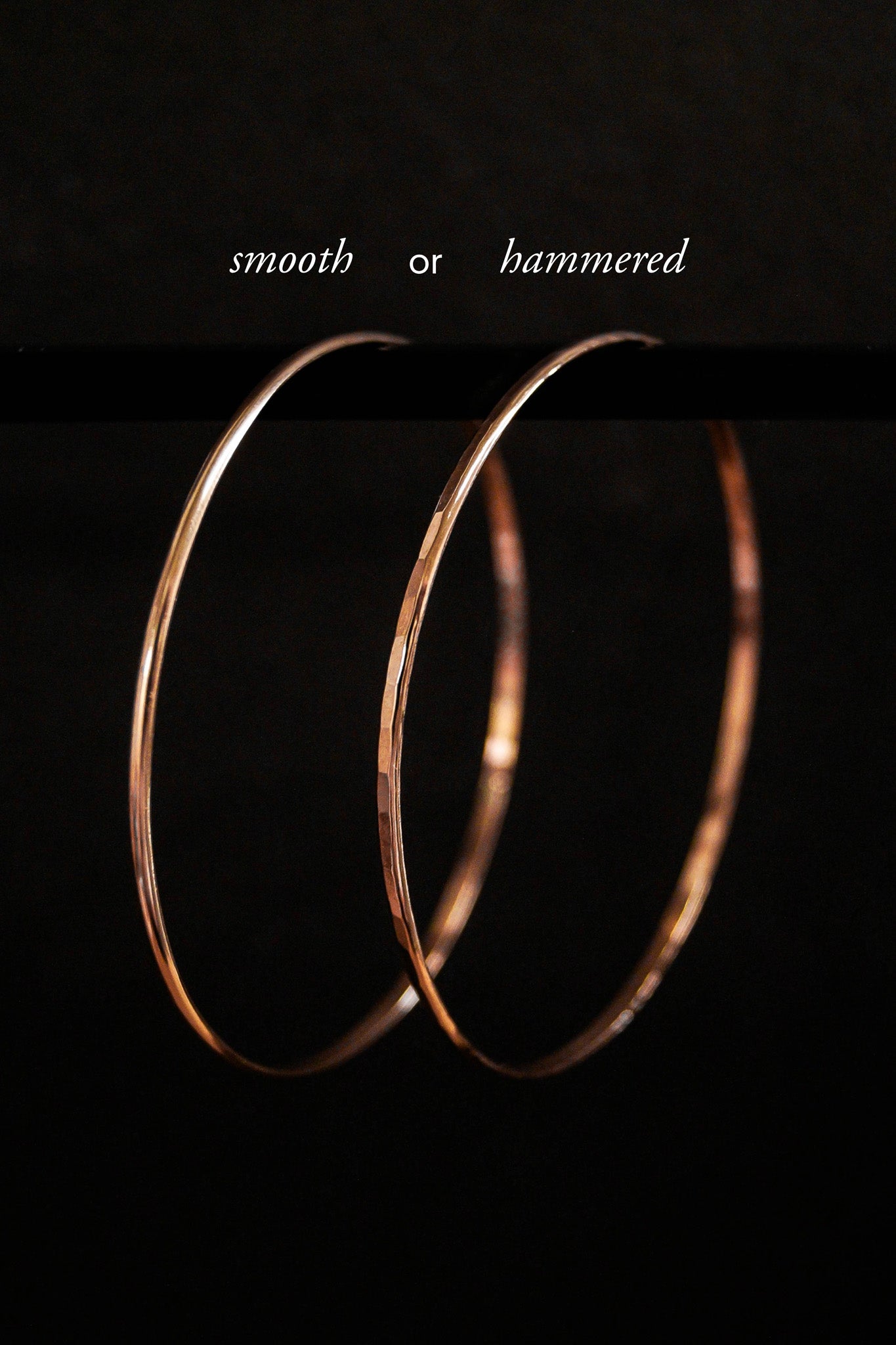 Bangle Bracelet, Gold Fill, Rose Gold Fill or Sterling Silver