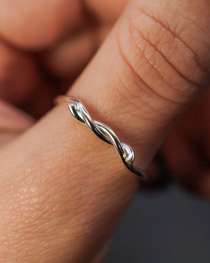 Barbed Wire Ring, Sterling Silver