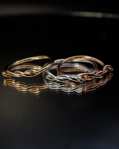 Barbed Wire Ring, Solid 14K Gold