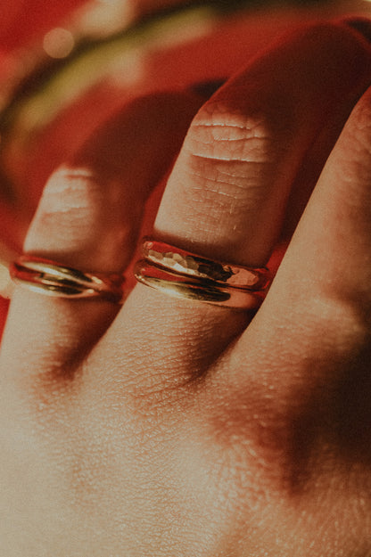 Chunky Band, Solid 14K Gold
