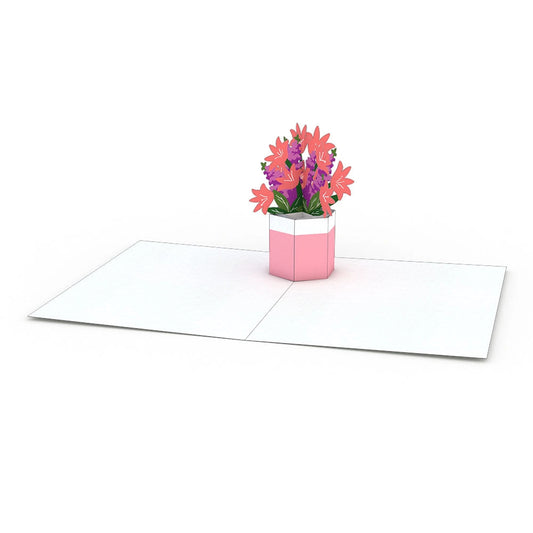 Pink Bouquet Pop Up Card