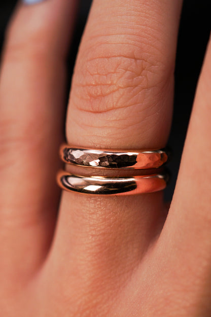 Chunky Band, 14K Rose Gold Fill