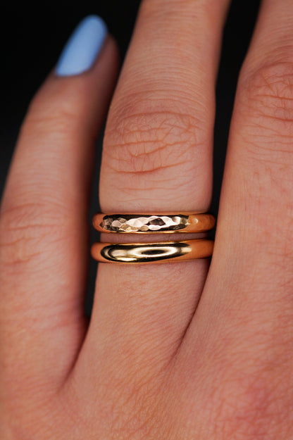 Chunky Band, Solid 14K Gold