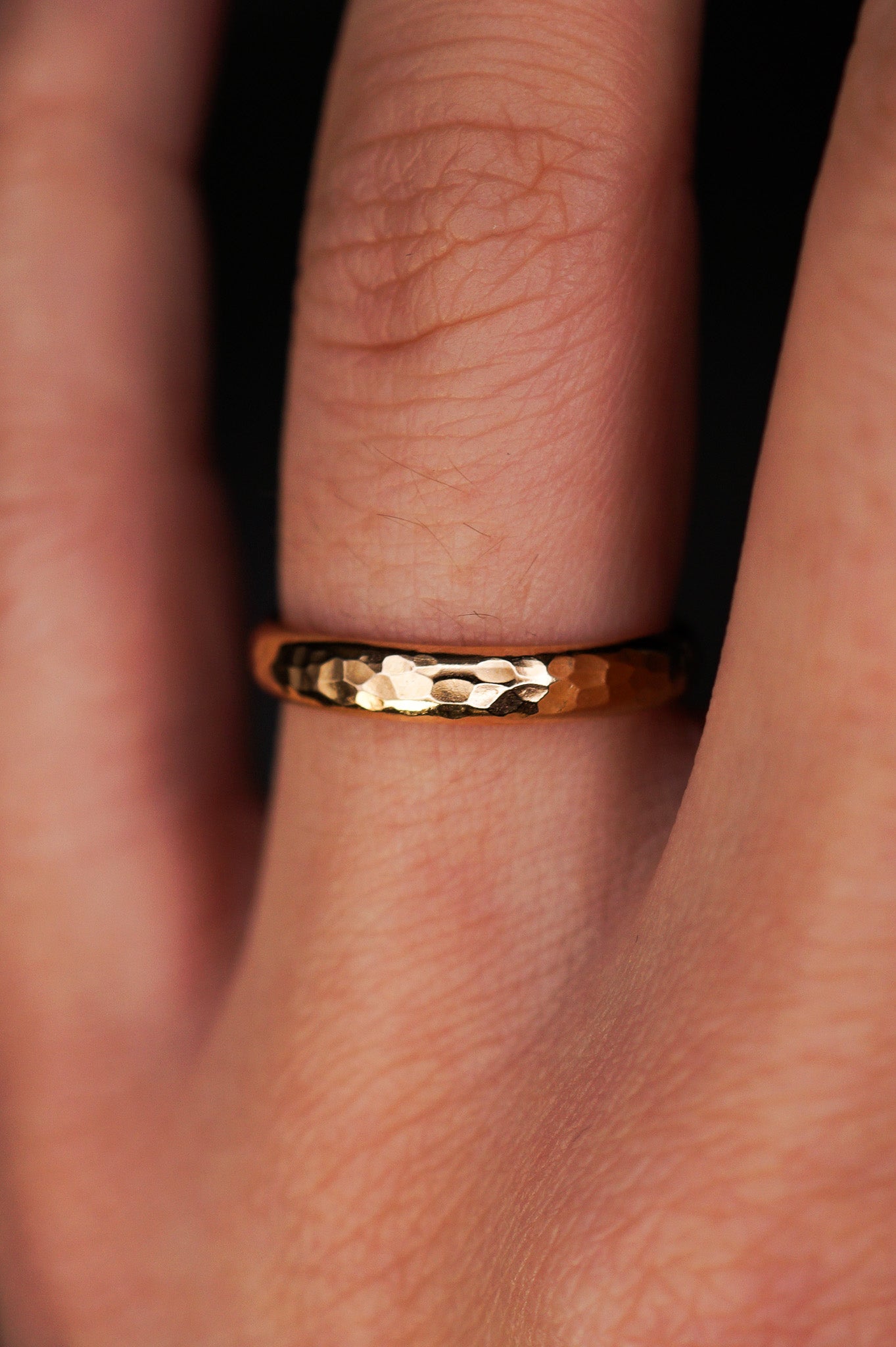 Chunky Band, Solid 14K Gold