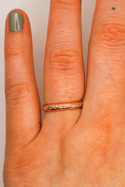 Chunky Band, 14K Rose Gold Fill