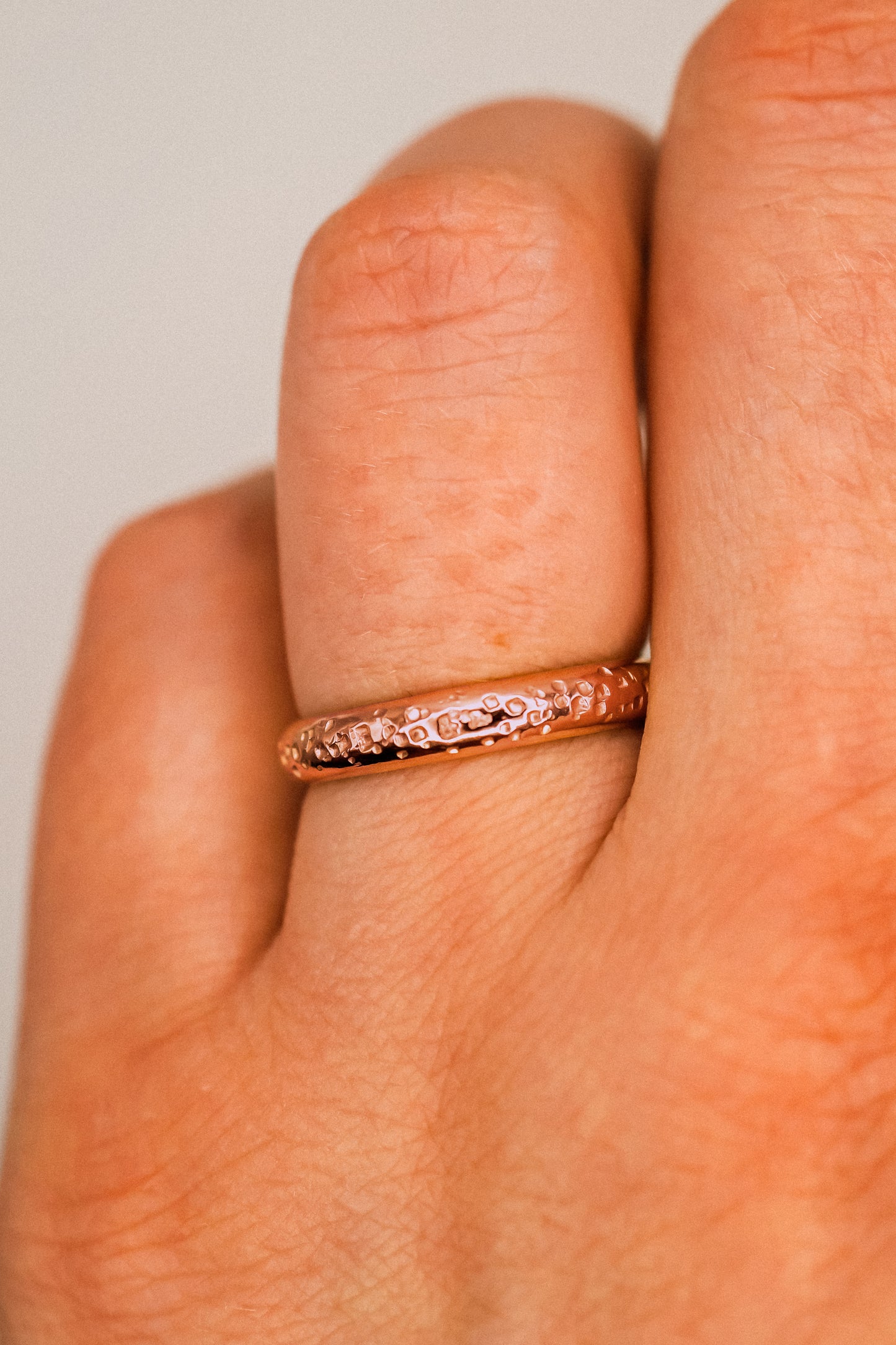 Chunky Band, 14K Rose Gold Fill