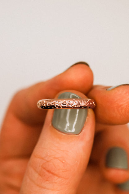 Chunky Band, 14K Rose Gold Fill
