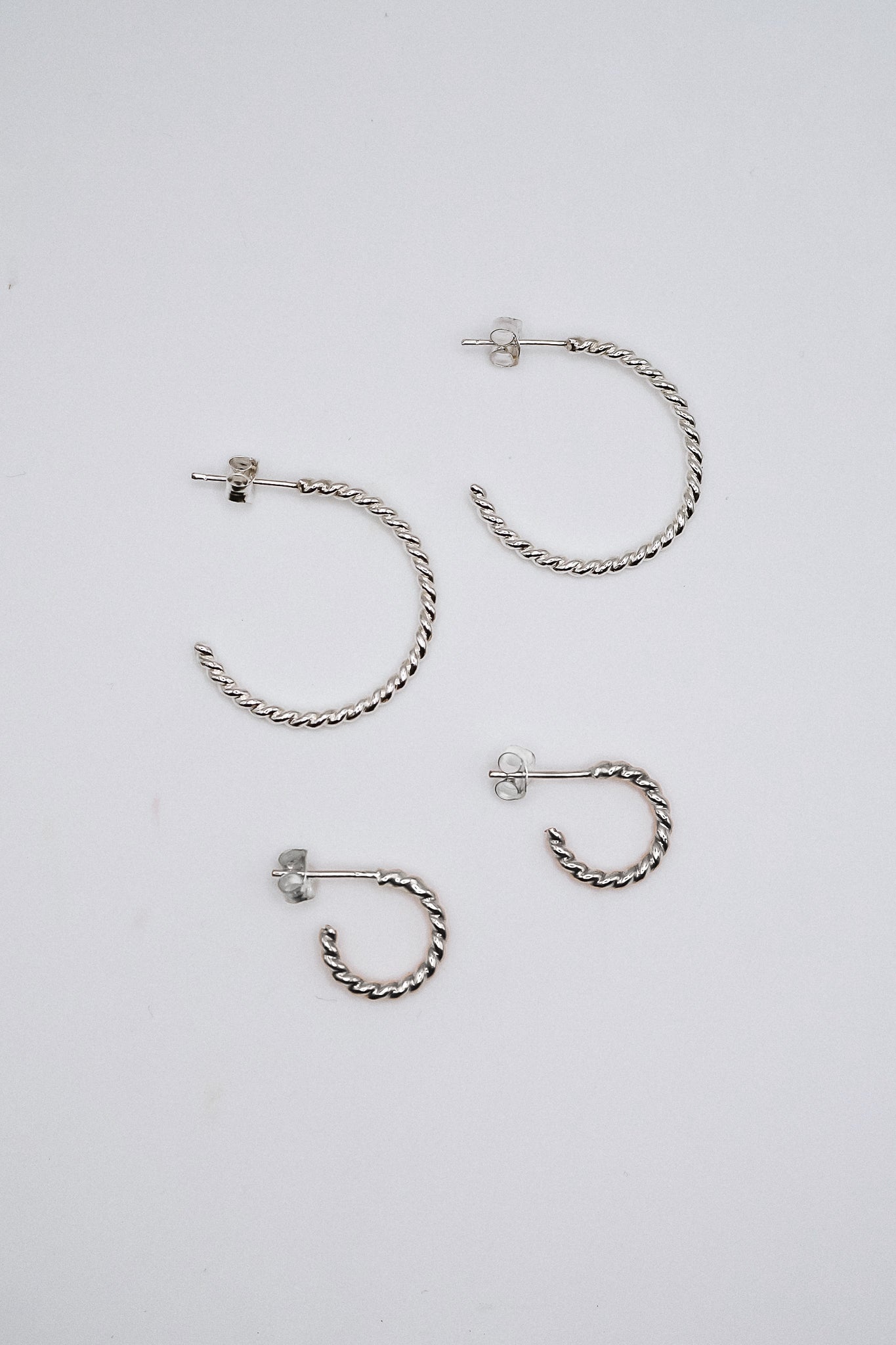 Chunky Twist Hoops in 14K Gold Fill, Rose Gold Fill or Sterling Silver