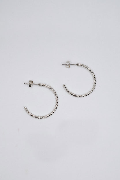 Chunky Twist Hoops in 14K Gold Fill, Rose Gold Fill or Sterling Silver