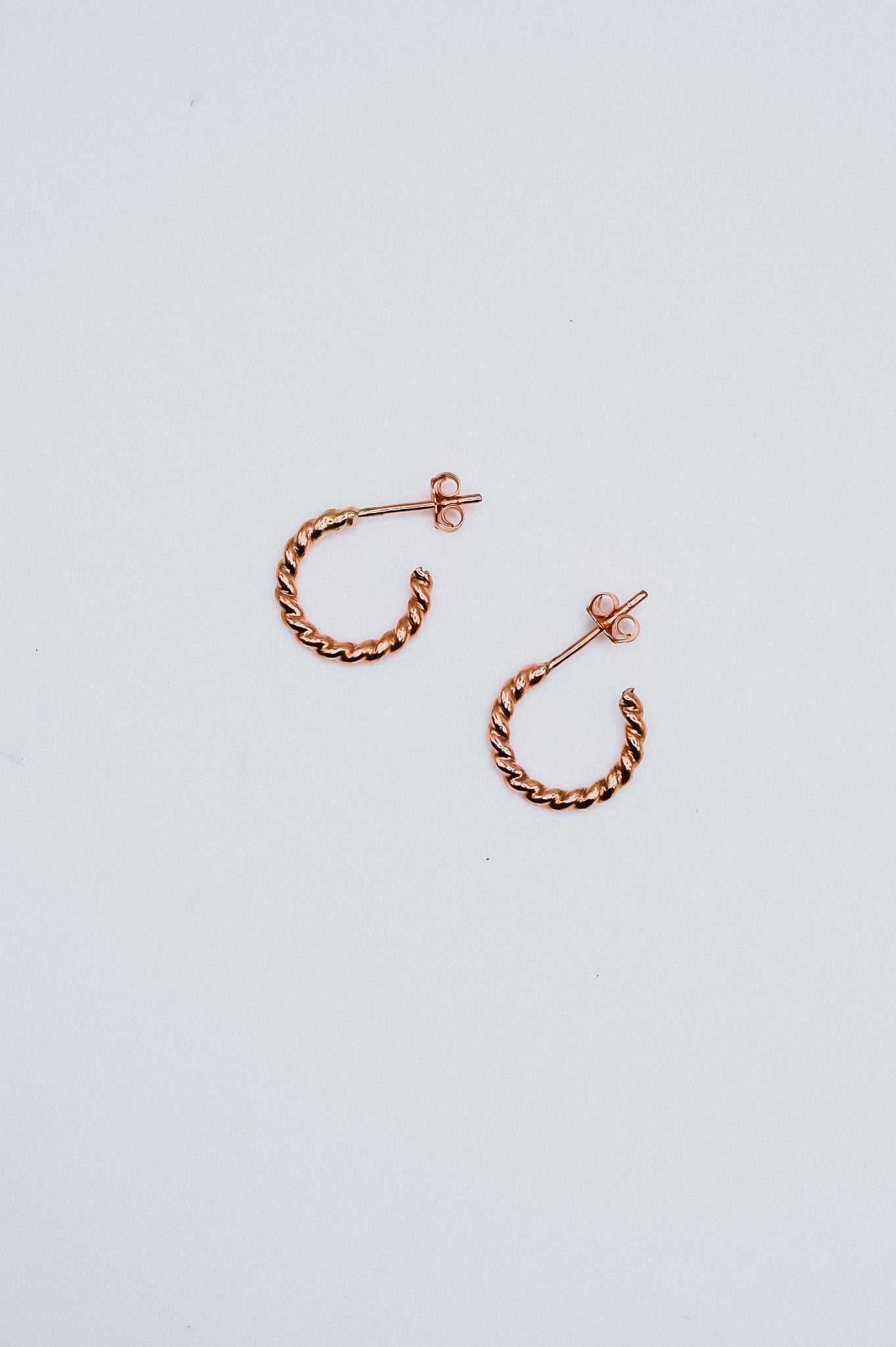Chunky Twist Hoops in 14K Gold Fill, Rose Gold Fill or Sterling Silver