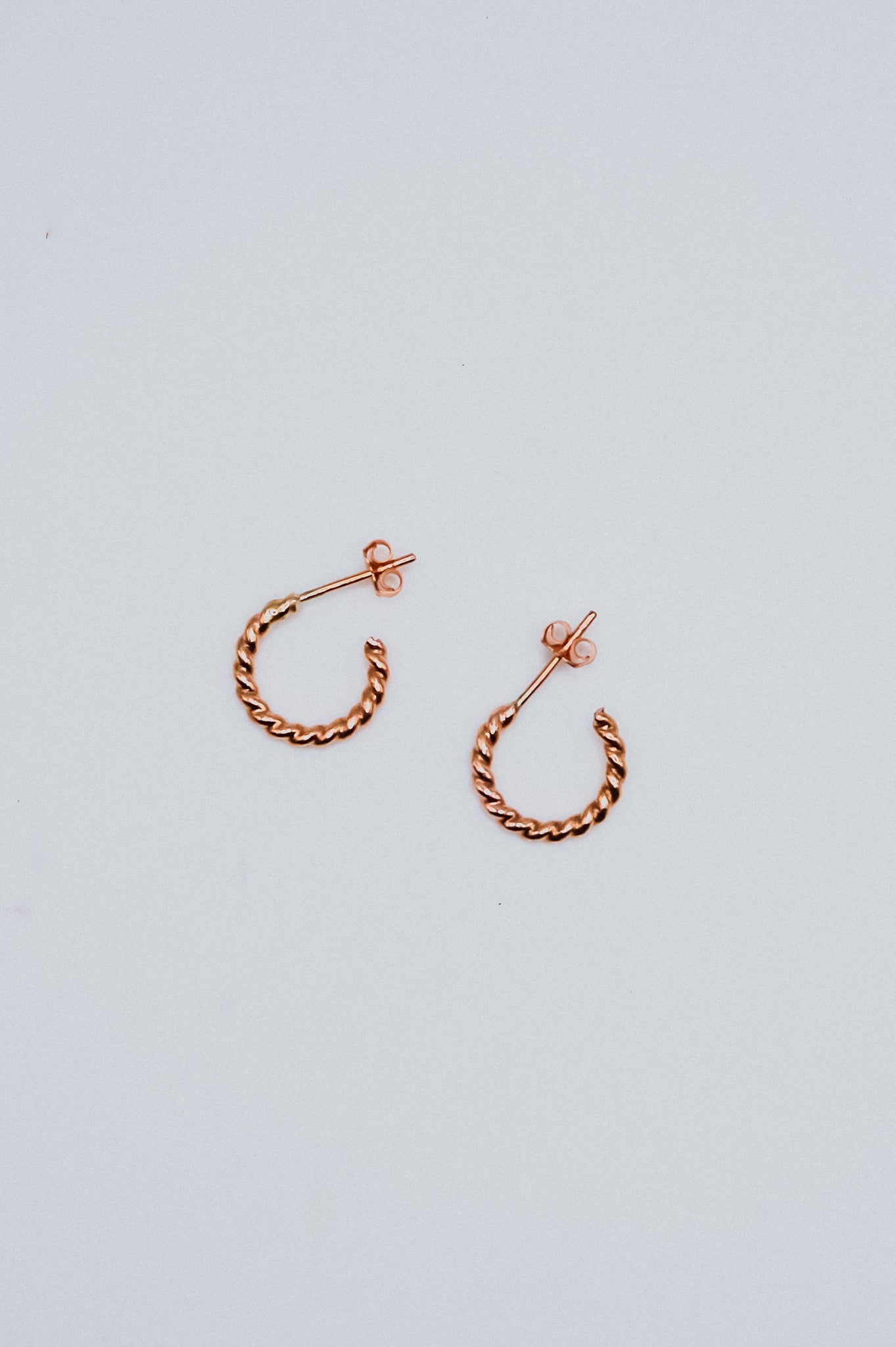 Chunky Twist Hoops in 14K Gold Fill, Rose Gold Fill or Sterling Silver