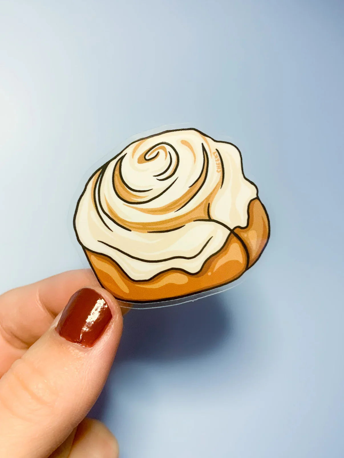 Cinnamon Bun Vinyl Sticker