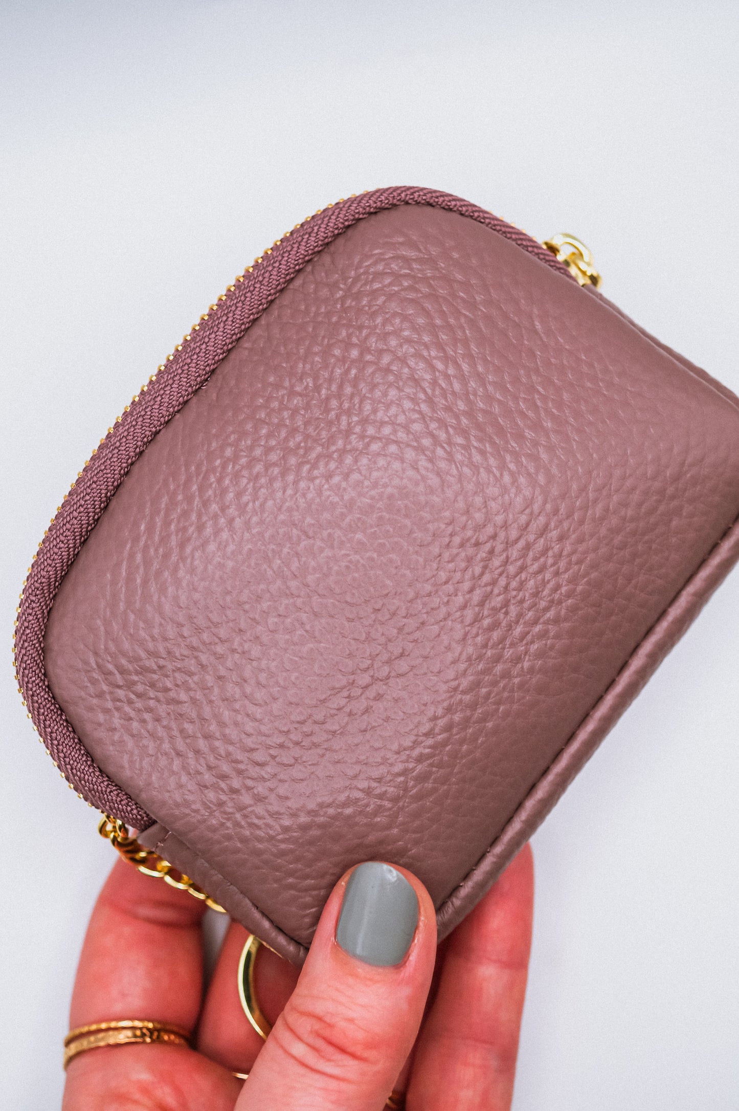Leather Mini Clutch Bag