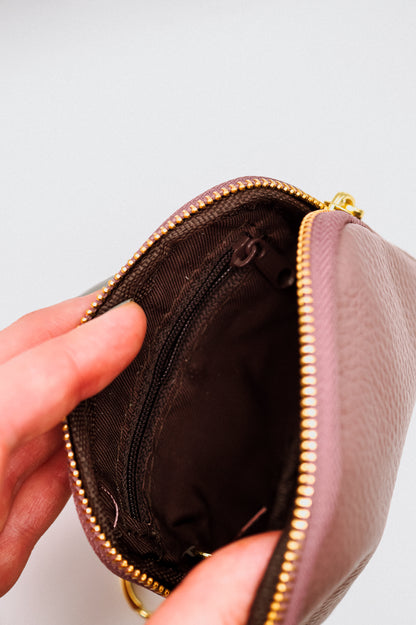 Leather Mini Clutch Bag