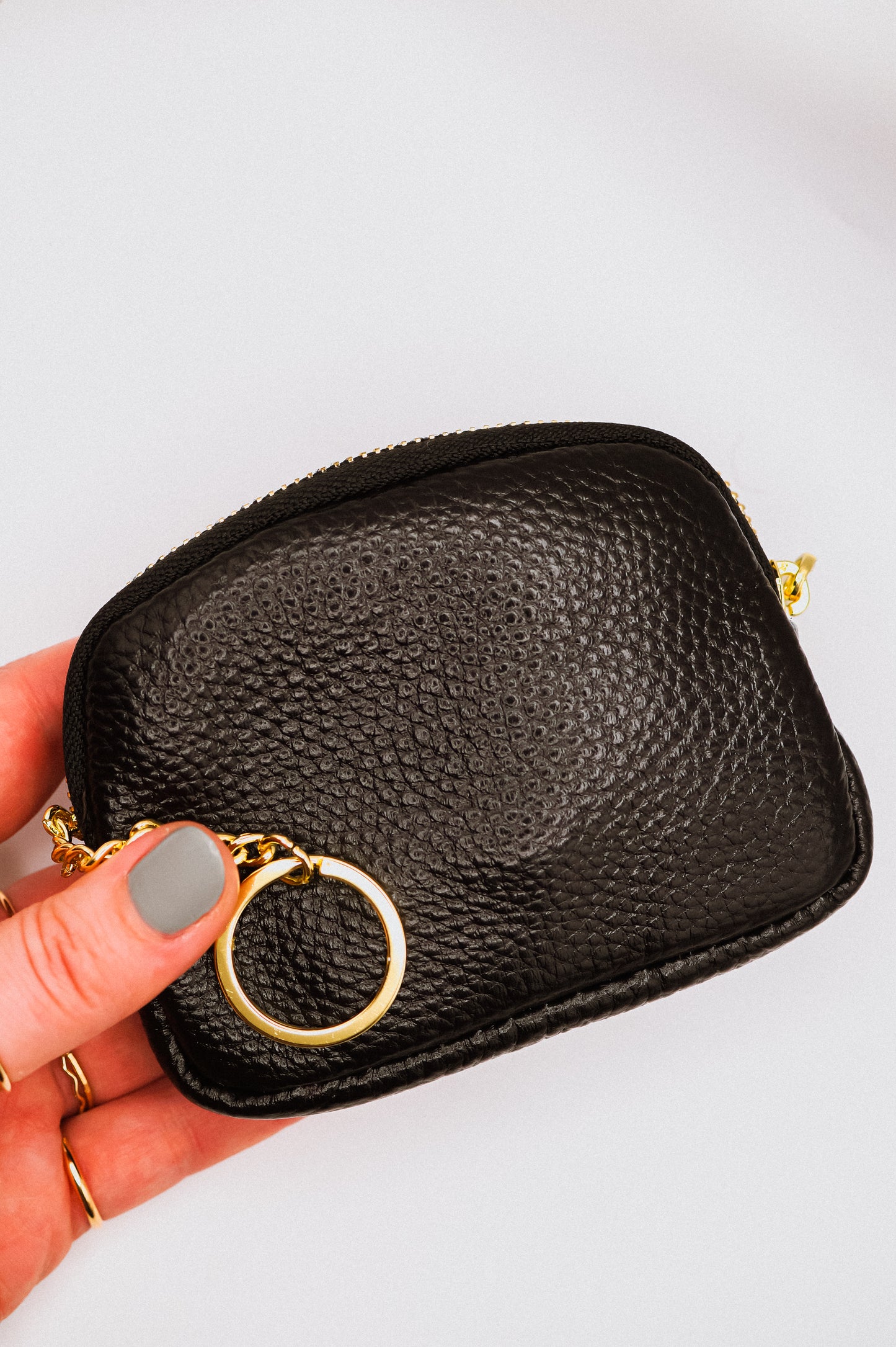 Leather Mini Clutch Bag
