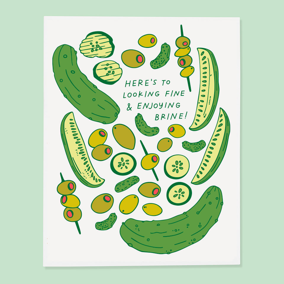Looking Fine Pickles Greeting Card