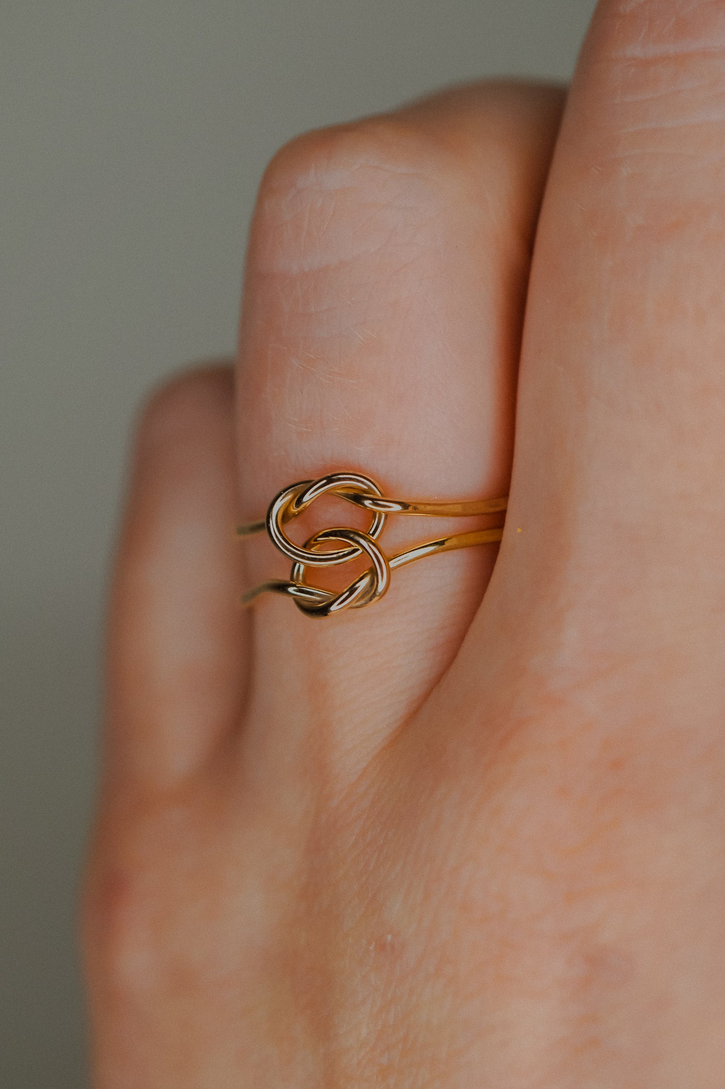 Double Knot Ring, 14K Gold Fill