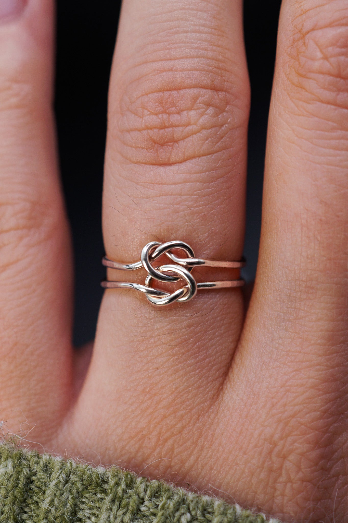 Double Knot Ring, Sterling Silver